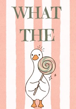 Bügelbild What the Duck Lolli